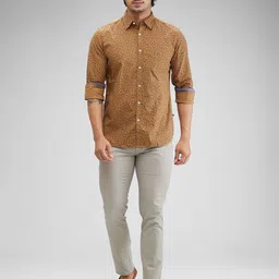 parx Men Slim Fit Grey Cotton Blend Trousers image 5