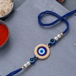 voylla Thread Intricate Evil Eye Rakhi Mauli Thread Chawal Roli Pack Set-picture-15