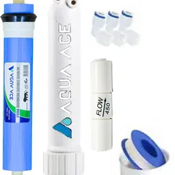 aqua ace RO SERVICE KIT 80 GPD Membrane WITH COPPER FILTER Solid Filter Cartridge image 3