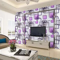 university trendz Vinyl Abstract Purple Wallpaper-picture-22