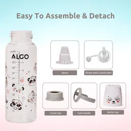 adore ALGO Snr. 2 Stage Baby Spout & Straw Sipper with Gravity Ball & Twin Handle image 3