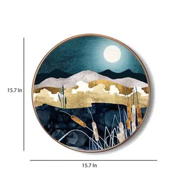 the artment Dusk Purple Canvas Framed Wall Plates image 3