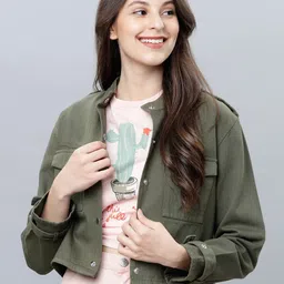 tokyo talkies Women Solid Casual Jacket-picture-10