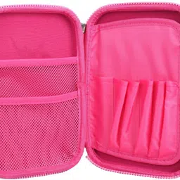 classmart unicon Theme Based Big Jumbo Large Pencil Pouches Case Box for Girls and Boys. EVA Embossed Material Pencil Pouch Case. Light weight, shockproof and very trendy and stylish Uni-corn print. Large space, wide open mesh pockets allowing to store a variety of stationery items like pencils pens erasers sharpeners. 2 layers storage pockets on right part, 5 pencil slot on inter-layer embossed on the top, looks cute and lively. Art EVA Pencil Box image 3