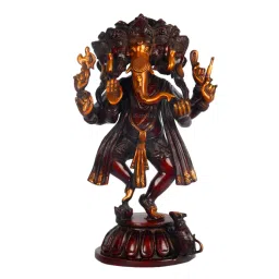 budhshiv Panchmukhi Ganesha Brass Religious Idol image 2