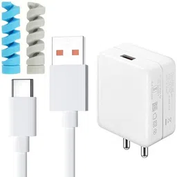 shopreals Wall Charger Accessory Combo for 80W Asus X00GD, Sam-Sung Galaxy S10 Lite/ C7 2017, Meizu 15/ 15 image 1