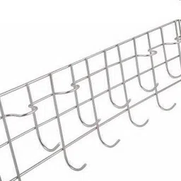 kombuis kitchenware Cutlery Kitchen Rack Steels Wall Mounted Spoon Stand Holder Laddle Hook Rail Pack of 1 Steel image 3