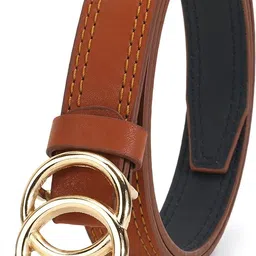 benzene Women Tan Artificial Leather Belt image 1