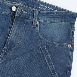 flying machine Men Tapered Fit Mid Rise Blue Jeans image 2