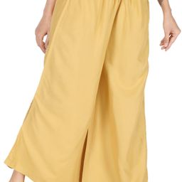 houseofcommon Women Regular Fit Beige Viscose Rayon Trousers-picture-2