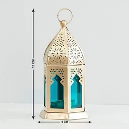 craftco' export Blue Iron Table Lantern image 4