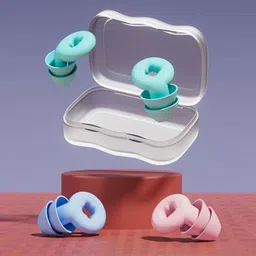 augen Waterproof EarPlugs Suitable for Sleeping Swimming Studying Traveling Ear Plug image 2