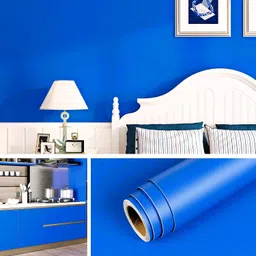 home13 Vinyl Decorative Blue Wallpaper image 1