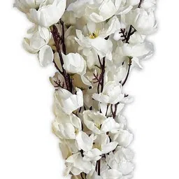 blue penguin Beautiful and Brite Artificial Flower, Blossom for the Home, Garden, sticks-stem bunch for vase/vases. White, Pink Orchids Artificial Flower image 2