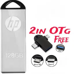 HP A1+ XYZ 128 GB Pen Drive Compatible with Laptop, Mobile, Desktop Computer, Audio Player, Tablet USB 2.0 Plastic Case image 2