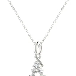 avsar Avsar BIS Hallmark AVP1145WB 14kt Cubic Zirconia White Gold Pendant image 2