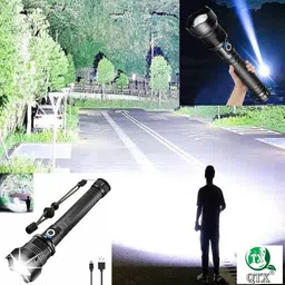 qtx OTX MZ M982 (ZOOMABLE METAL LED TORCH)5 Modes Flashlight Torch image 5