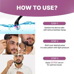 raptas Derma Roller 0.5mm for Face & Hair image 1