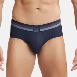Jockey Men Navy Blue Solid Cotton Basic Briefs HG13-0105 image 1