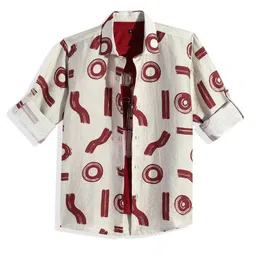 CAVIO Boys Comfort Conversational Printed Pure Cotton Casual Shirt With T-shirt-picture-39