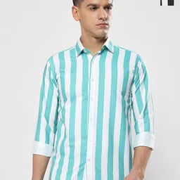 YOUTH FIRST Men Premium Opaque Striped Casual Shirt-picture-20