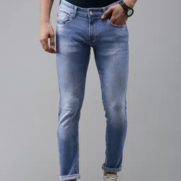 SPYKAR Men Slim Fit Low-Rise Heavy Fade Stretchable Jeans-picture-42