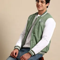 Mast & Harbour Applique Bomber Jacket image 1