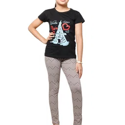 BAESD Girls Pack Of 3 Printed Ankle Length Leggings image 5