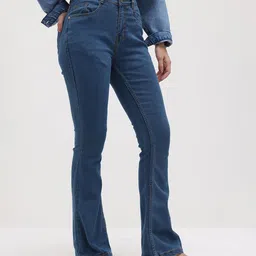 The Roadster Life Co. Women Bootcut Mid-Rise Stretchable Jeans-picture-19