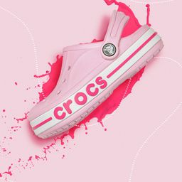 Crocs Kids Pink Bayaband Solid Clogs-picture-36