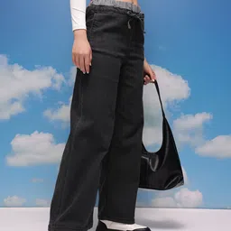 CORSICA Women Wide Leg Mid-Rise Stretchable Jeans-picture-28