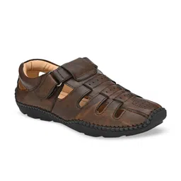 SHENCES Men Coffee Brown Sandals-picture-29