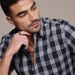 The Roadster Life Co. Pure Cotton Tartan Checks Casual Shirt-picture-24