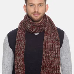 513 Men Beige & Red Woven Design Mufflers-picture-38