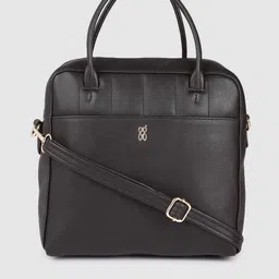 Baggit Black Solid Structured Handheld Bag-picture-41