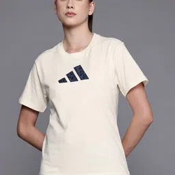 ADIDAS Women Brand Logo Printed Pure Cotton Training T-shirt-picture-22