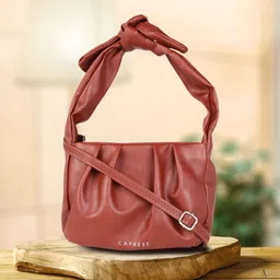 Caprese Rust Structured Handheld Bag-picture-39