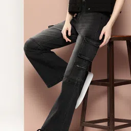 Harvard Women Flared Light Fade Stretchable Jeans-picture-13