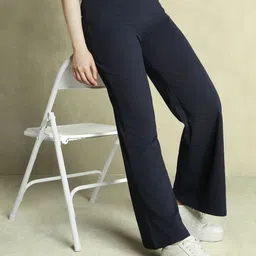 DL Woman Women Mid-Rise Solid Flared Trousers-picture-33