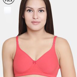 Floret Pack of 2 Solid Non-Wired Lightly Padded T-shirt Bra F20560-picture-38