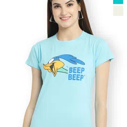 Fabflee Women Multicoloured 3 Printed T-shirt-image-73