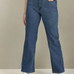 u.s. polo assn. women U S Polo Assn Women Blue Bootcut Stretchable Jeans-picture-42