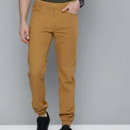 The Indian Garage Co Men Khaki Joggers Trousers-picture-45