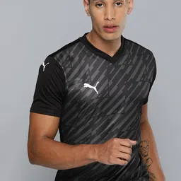 Puma Men TeamUltimate Football Printed Slim Fit dryCELL T-shirt-picture-45