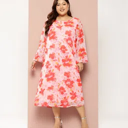 Sztori Plus Size Ombre Finish Sheath Midi Dress-picture-34