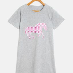 FUNKRAFTS Grey Melange Printed Nightdress FUNKSW47-picture-25