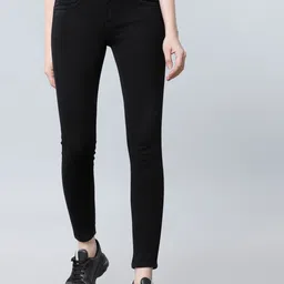 Tokyo Talkies Women Black Regular Fit High-Rise Clean Look Stretchable Jeans-picture-27
