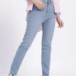 glitchez Women Slim Fit Mid-Rise Light Fade Stretchable Jeans-image-84