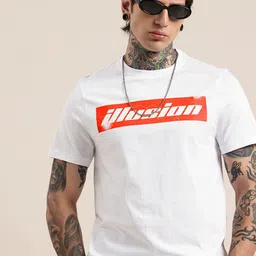 HERE&NOW Typography Printed Pure Cotton T-shirt-picture-10