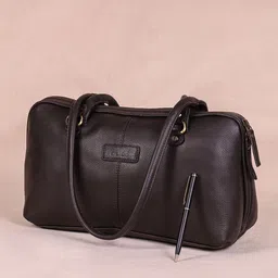 Celtic Textured Leather Swagger Shoulder Bag-picture-18